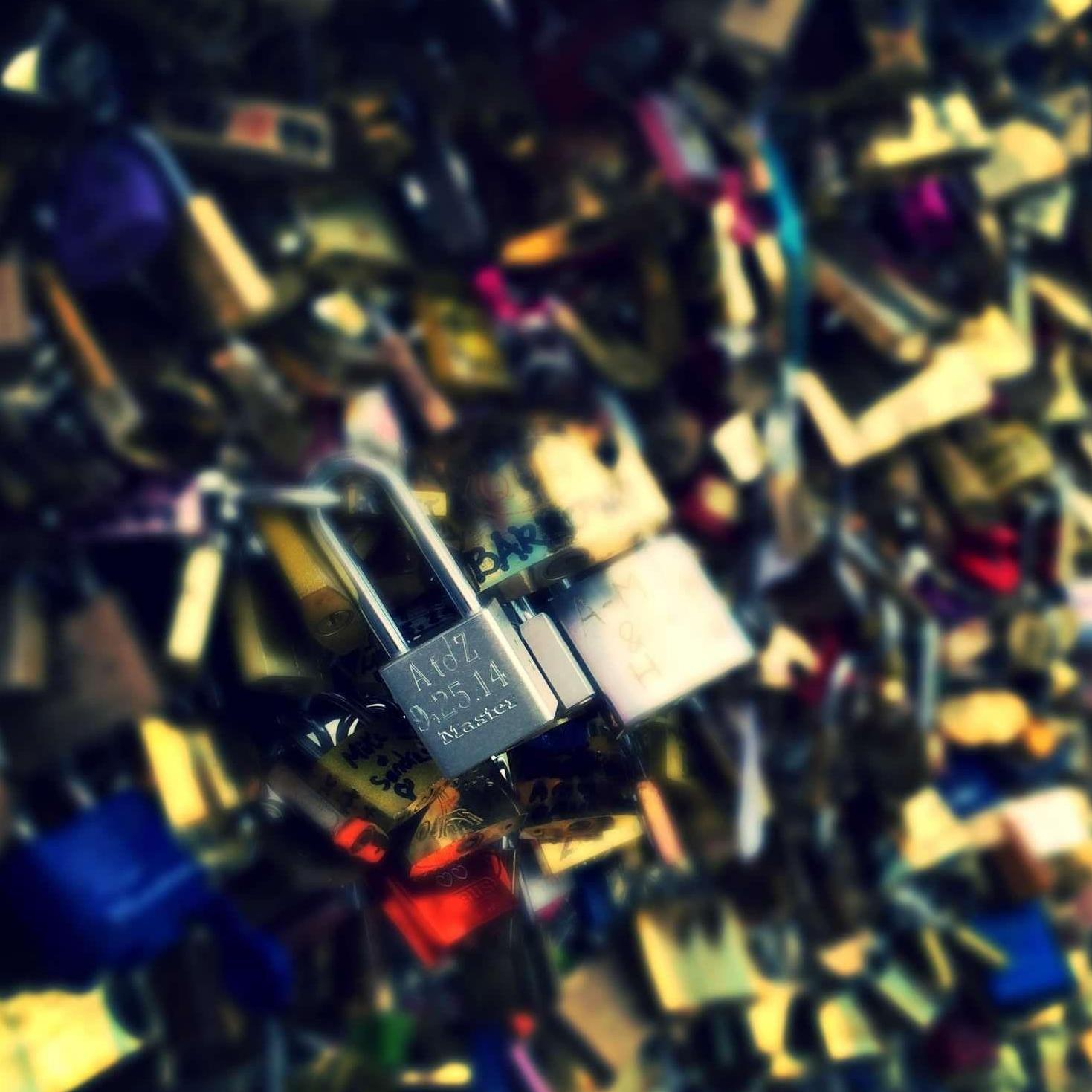 Locks of love bridge - Paris. (2014)