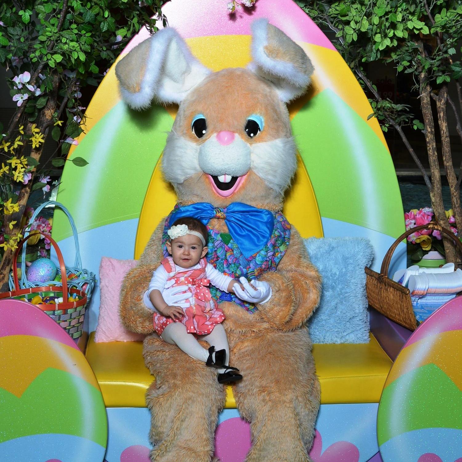 Mikayla's first time visiting the Easter Bunny