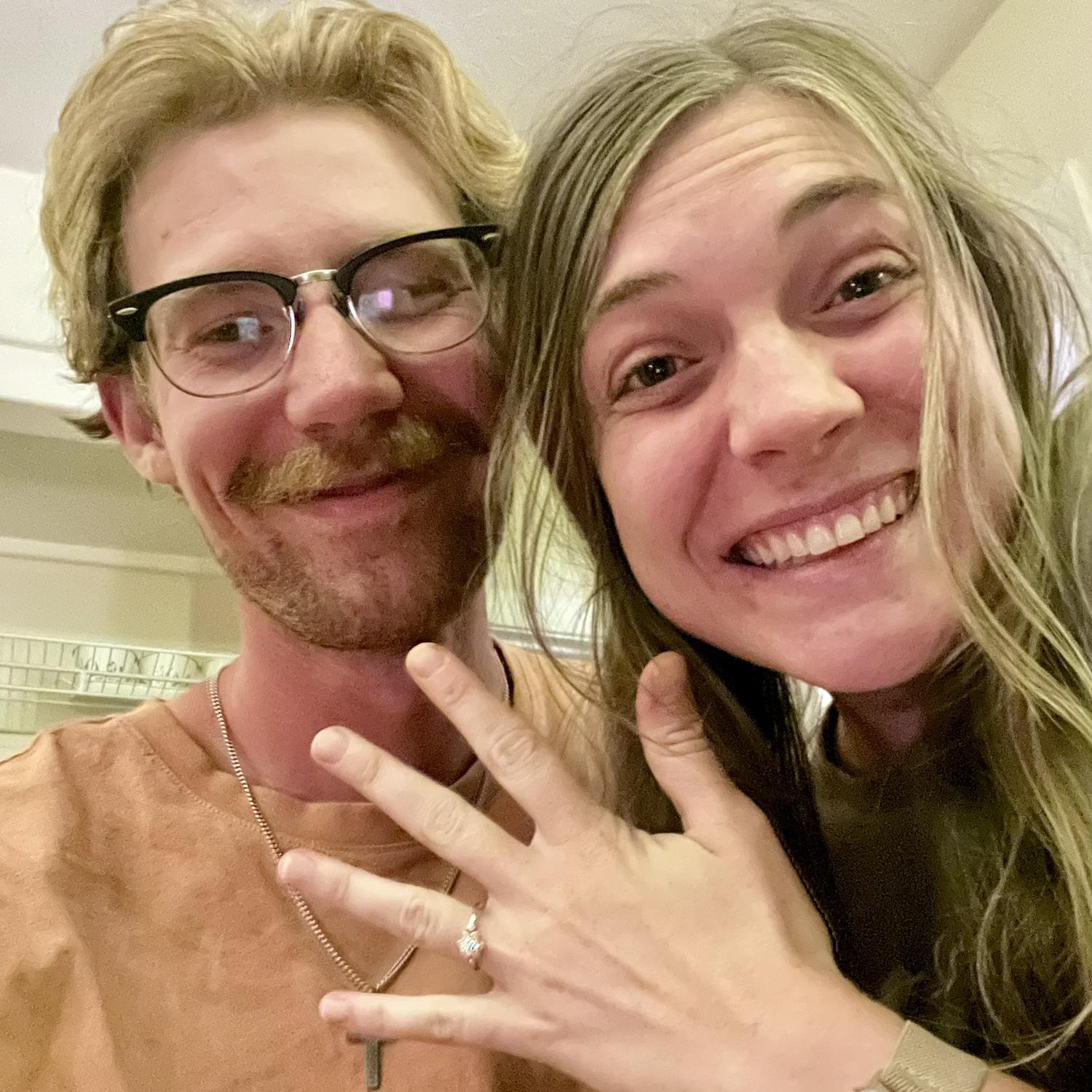 July 10th - Trevor proposed in my kitchen after a sweet evening together