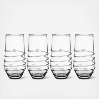 Amalia Acrylic Large Tumbler, Set of 4