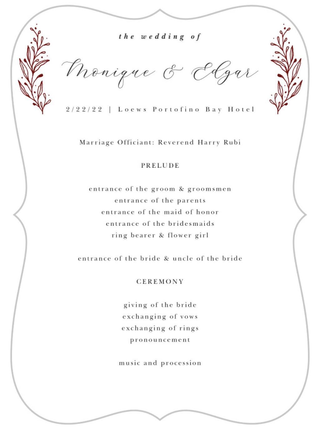 The Wedding Website of Monique Maile and Edgar La Motte