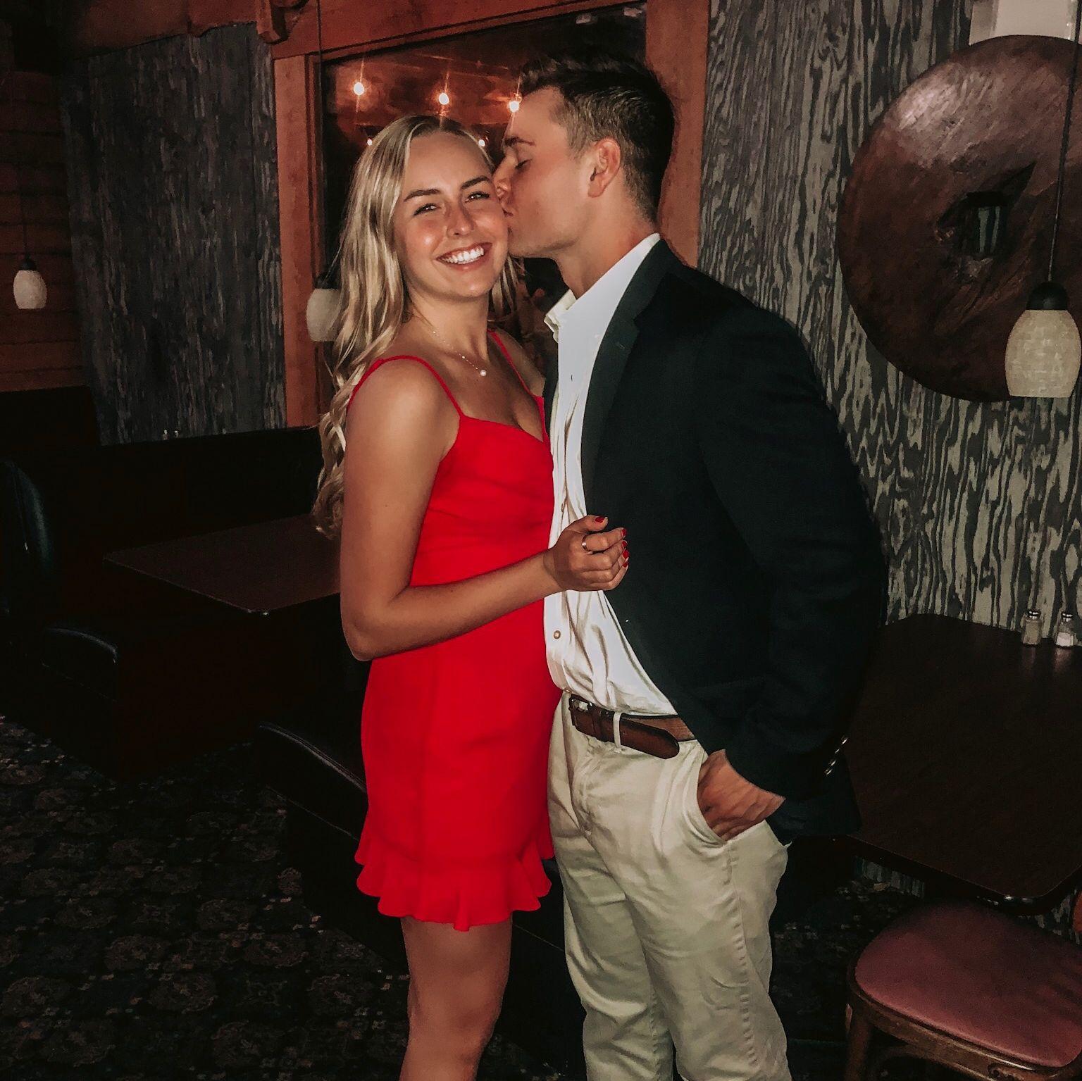 Jan 2020: Our first baseball formal, just two months into dating