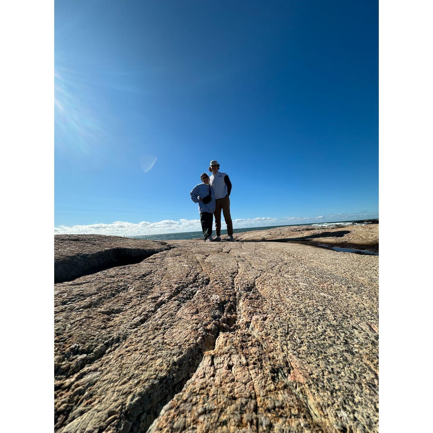 Cliff Walk Engagement Weekend