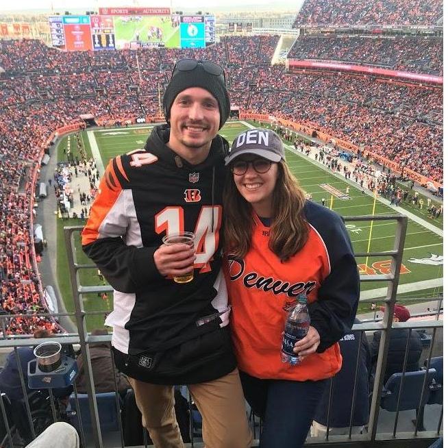Bengals vs. Broncos game in Denver. Somehow the Broncos lost...