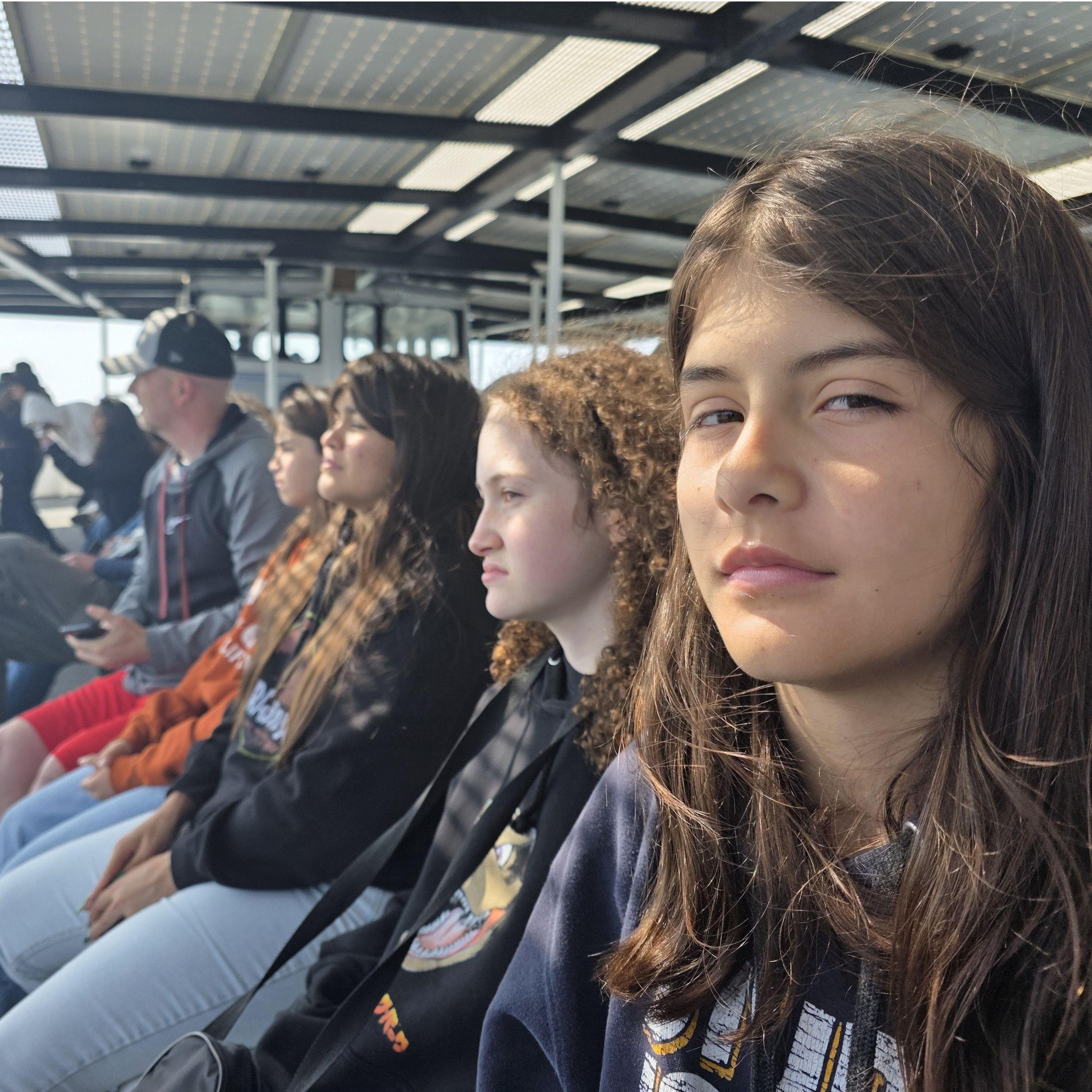 Ferry to Alcatraz Island, San Fransico, CA. (It was freezing...)