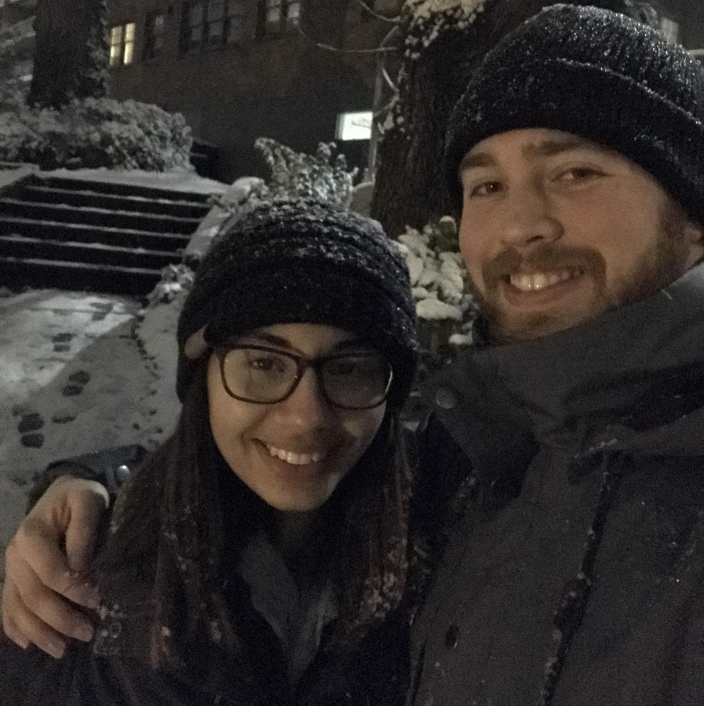 An unusual winter storm left a few inches of snow in Seattle in December of 2016, so we went for a late night stroll before it was all gone!