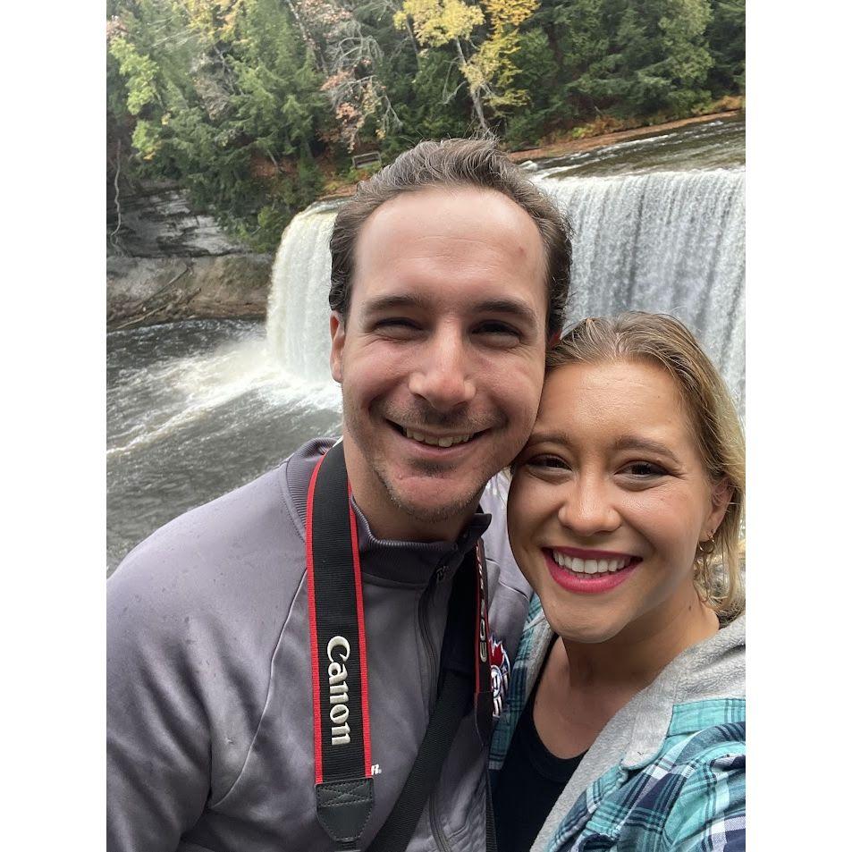 The third place Josh was going to propose- the Tunnel of Trees and Tahquamenon Falls October 2023. There were some ring complications until December!