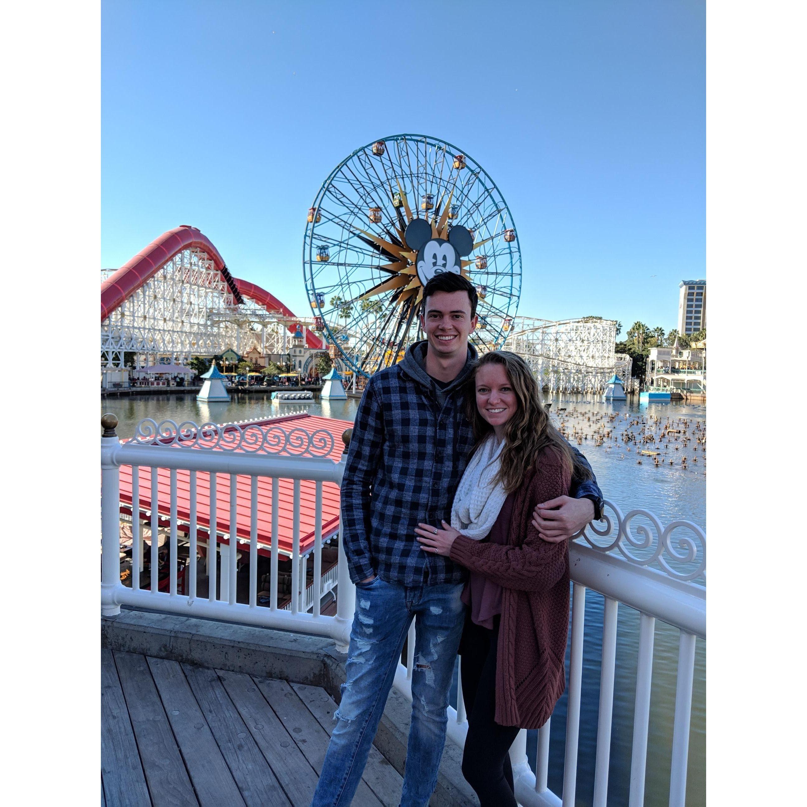 Our first time going to Disneyland together.