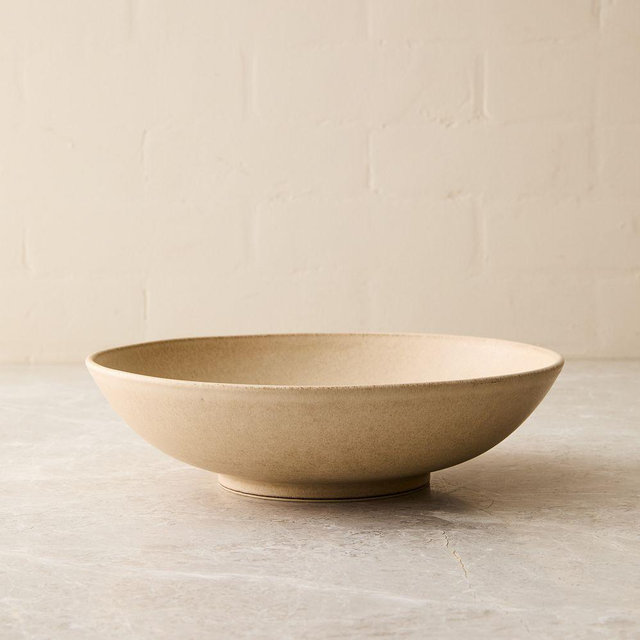 Aaron Probyn Kanto Serveware, Serve Bowl, Ceramic, Beige