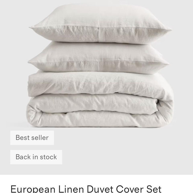 European Linen Duvet Cover Set - King/Cal King