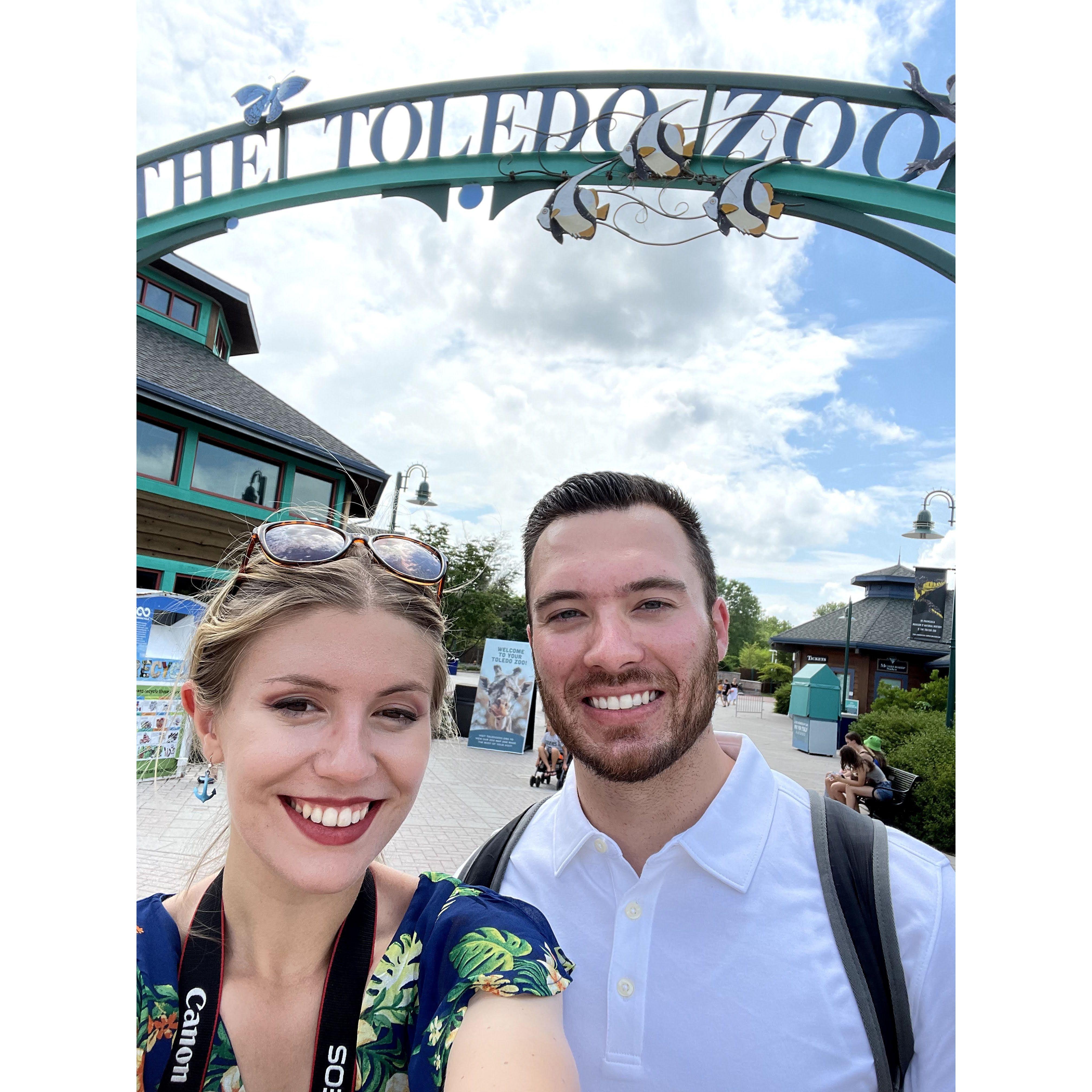 One of our first dates as an official couple!