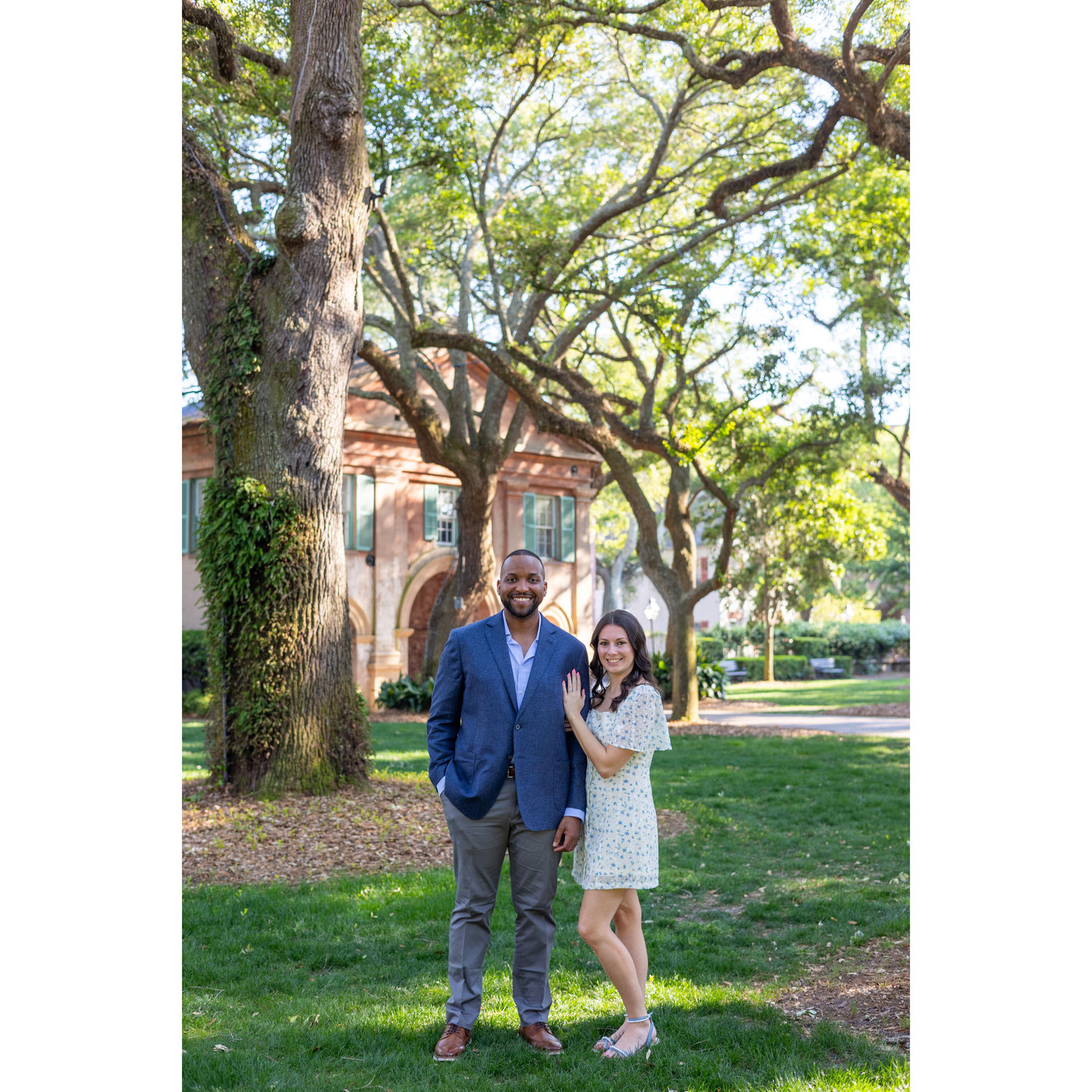 Our engagement photo shoot in Charleston, South Carolina.
