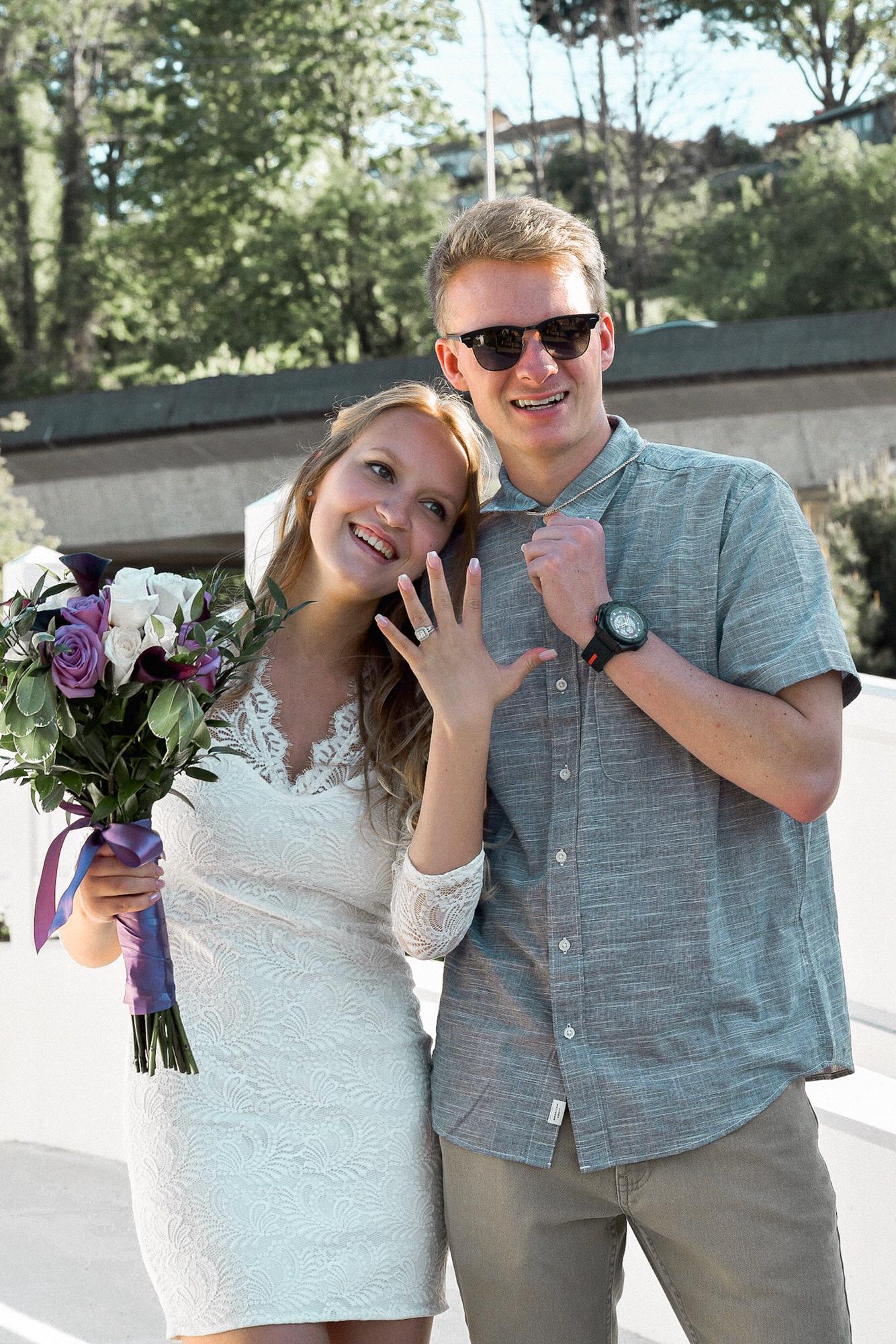 Our courthouse wedding day.