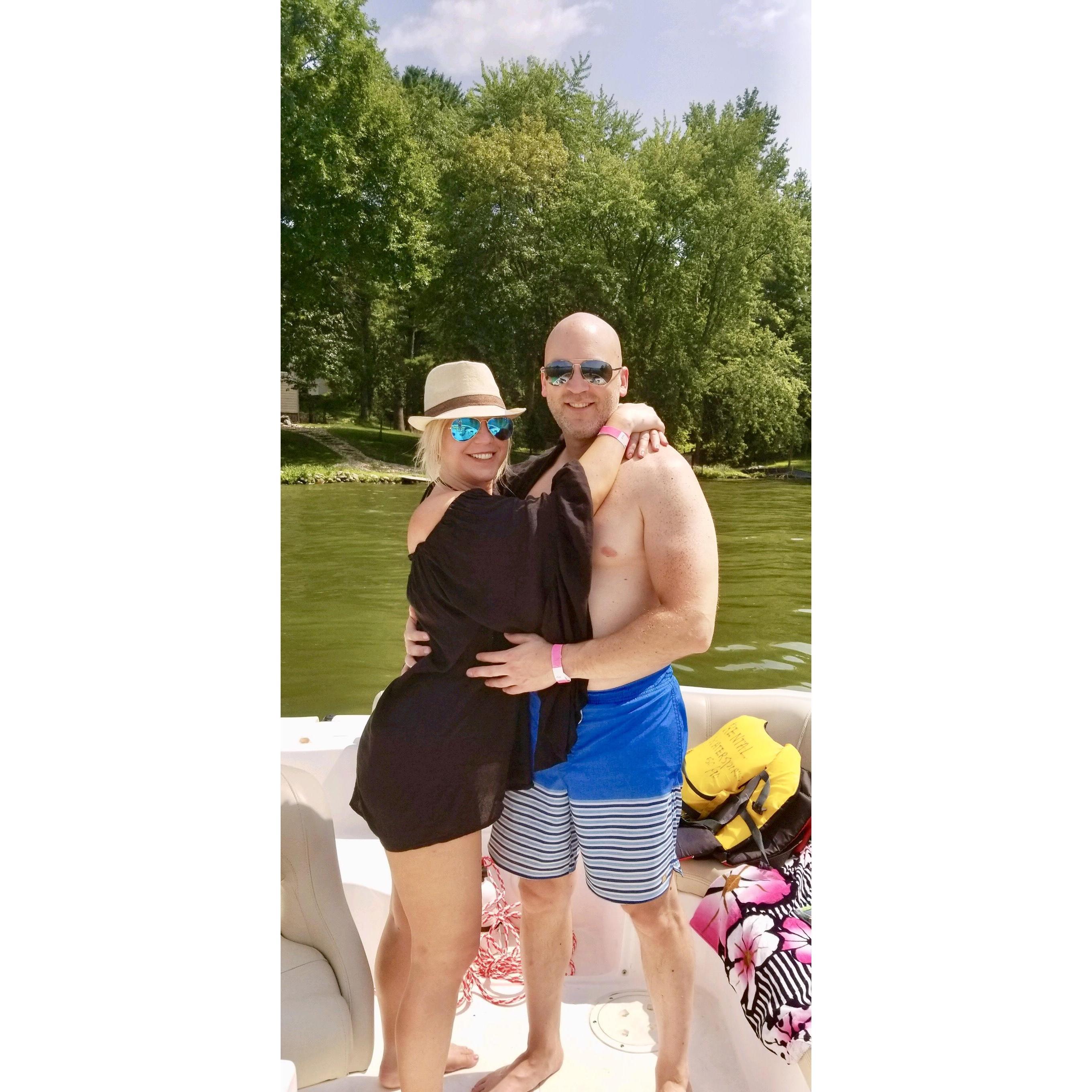 After this day on a rental boat, Gary and Jen realized how much they enjoyed being on the water together. Soon thereafter, they bought their own boat so they could be on the water all summer long.