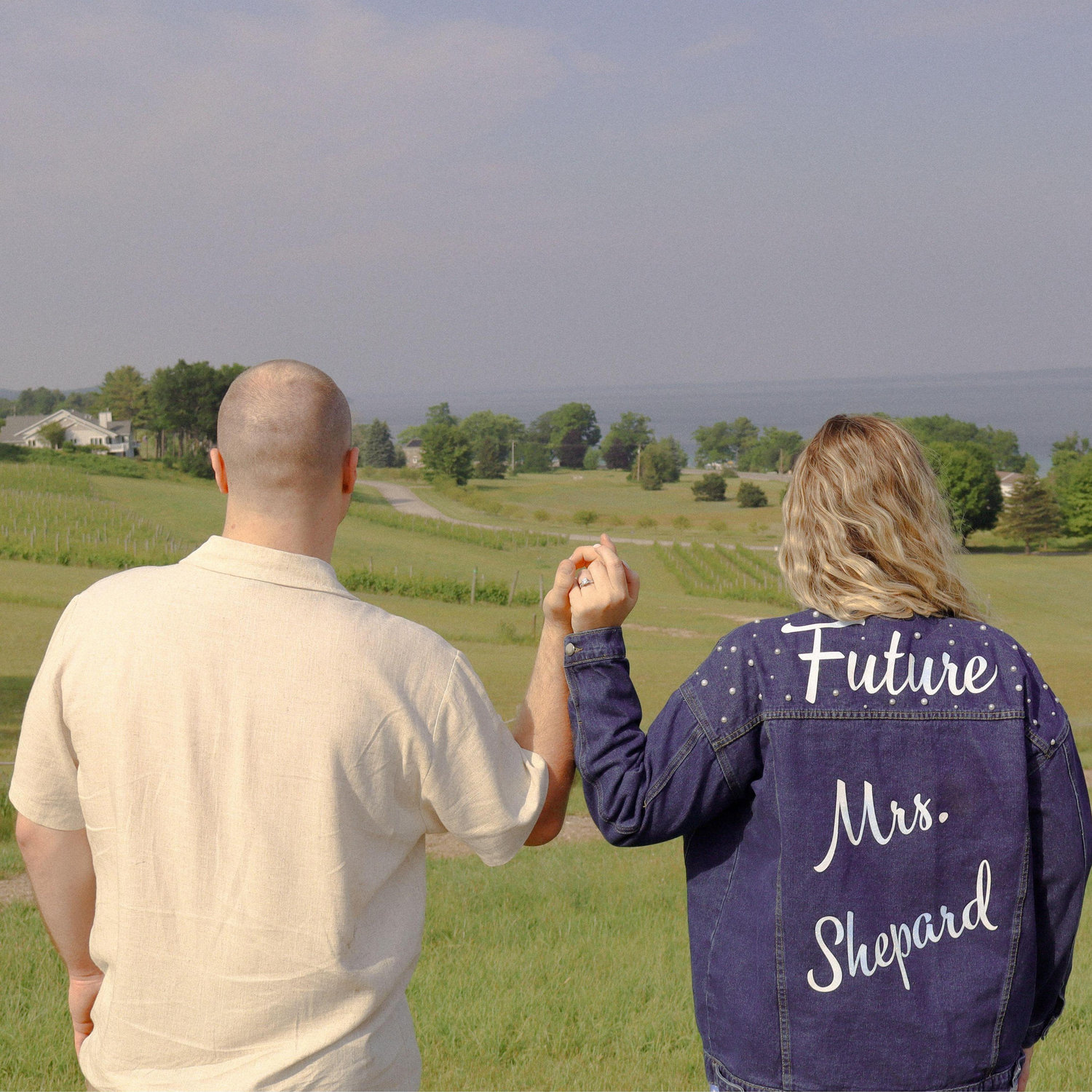 Future Mrs. Shepard! Mari Winery, Traverse City.