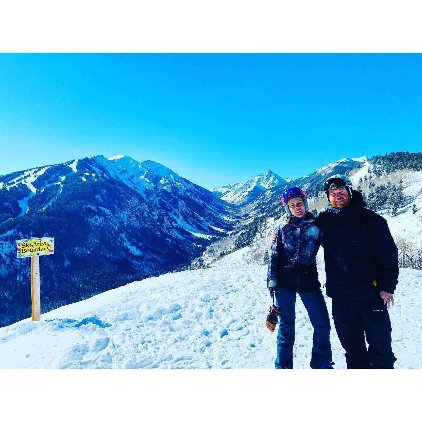 2022 - Snowboarding in Aspen.