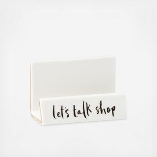 Daisy Place Desktop Business Card Holder