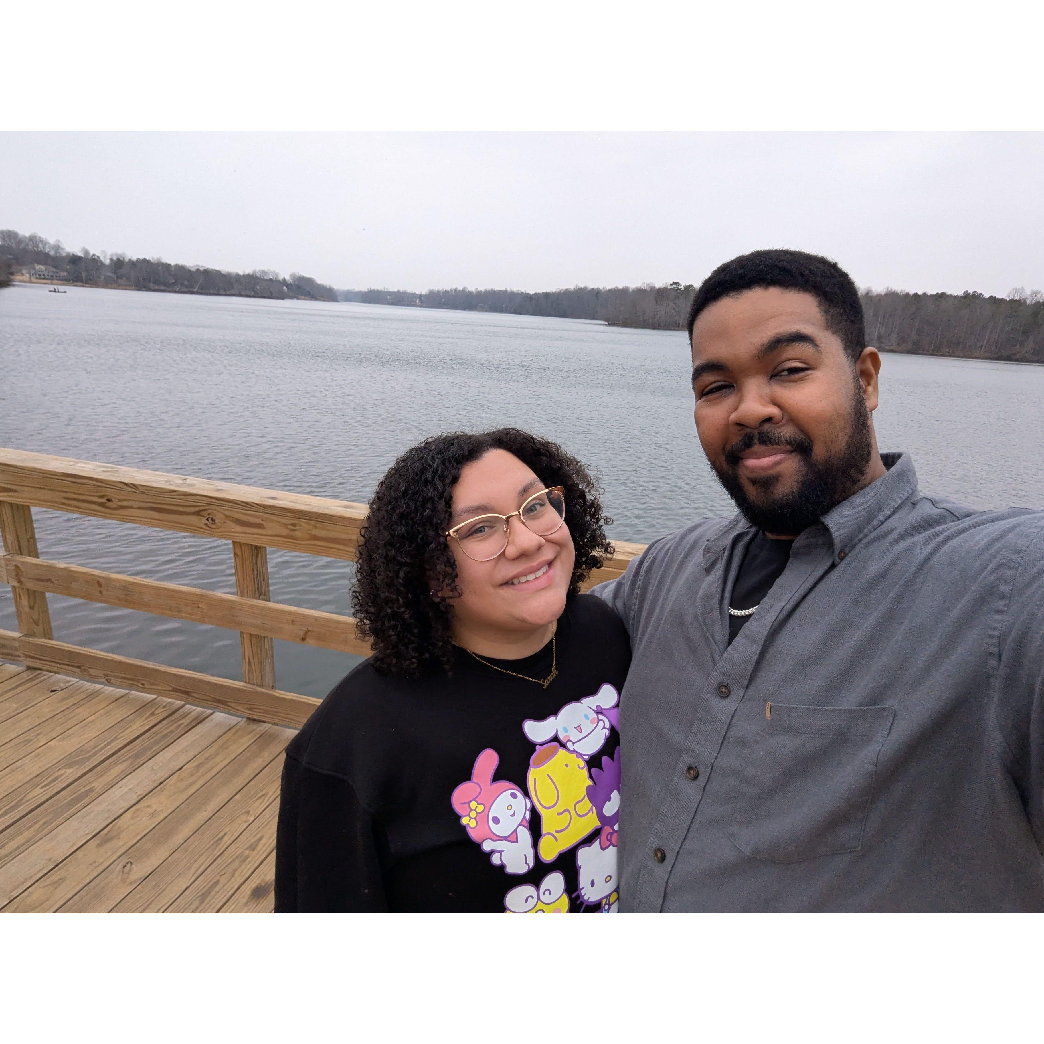 Donte, Yadelis, and Josiah tricked Sarah into scoping out the proposal location the day before.