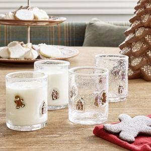 Gingerbread Icon Drinking Glasses - Set of 4