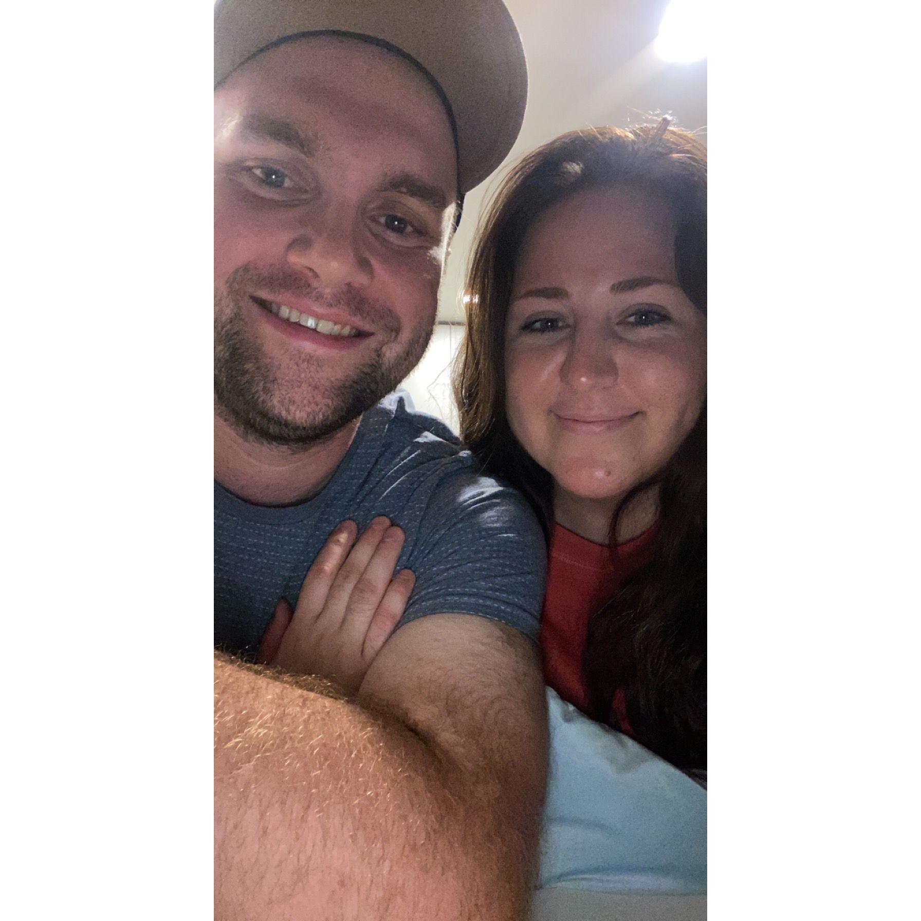 Our first photo together.