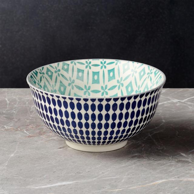Yuki Blue Noodle Bowl 7.5"