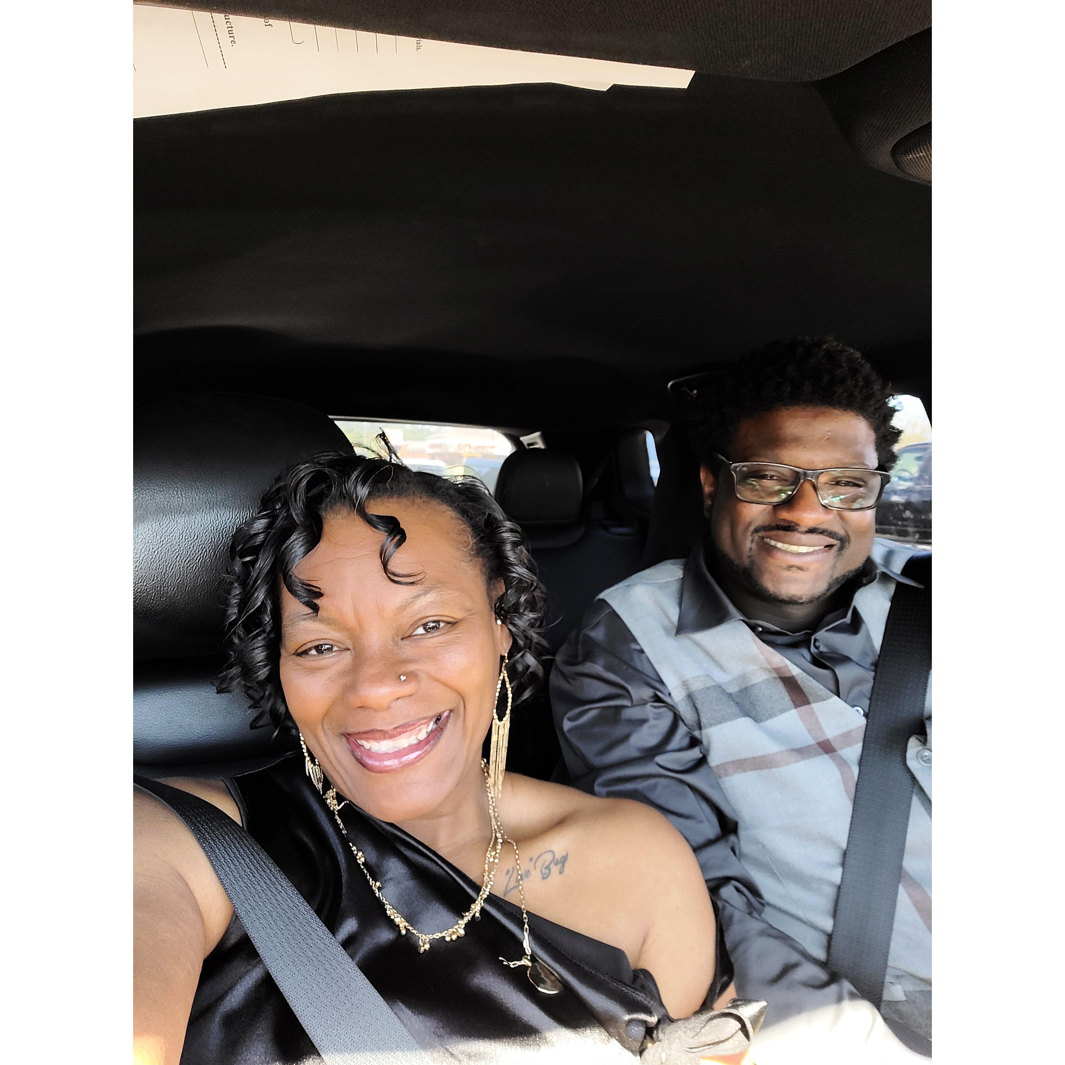 Cruisin' on our way to a wedding. 2024