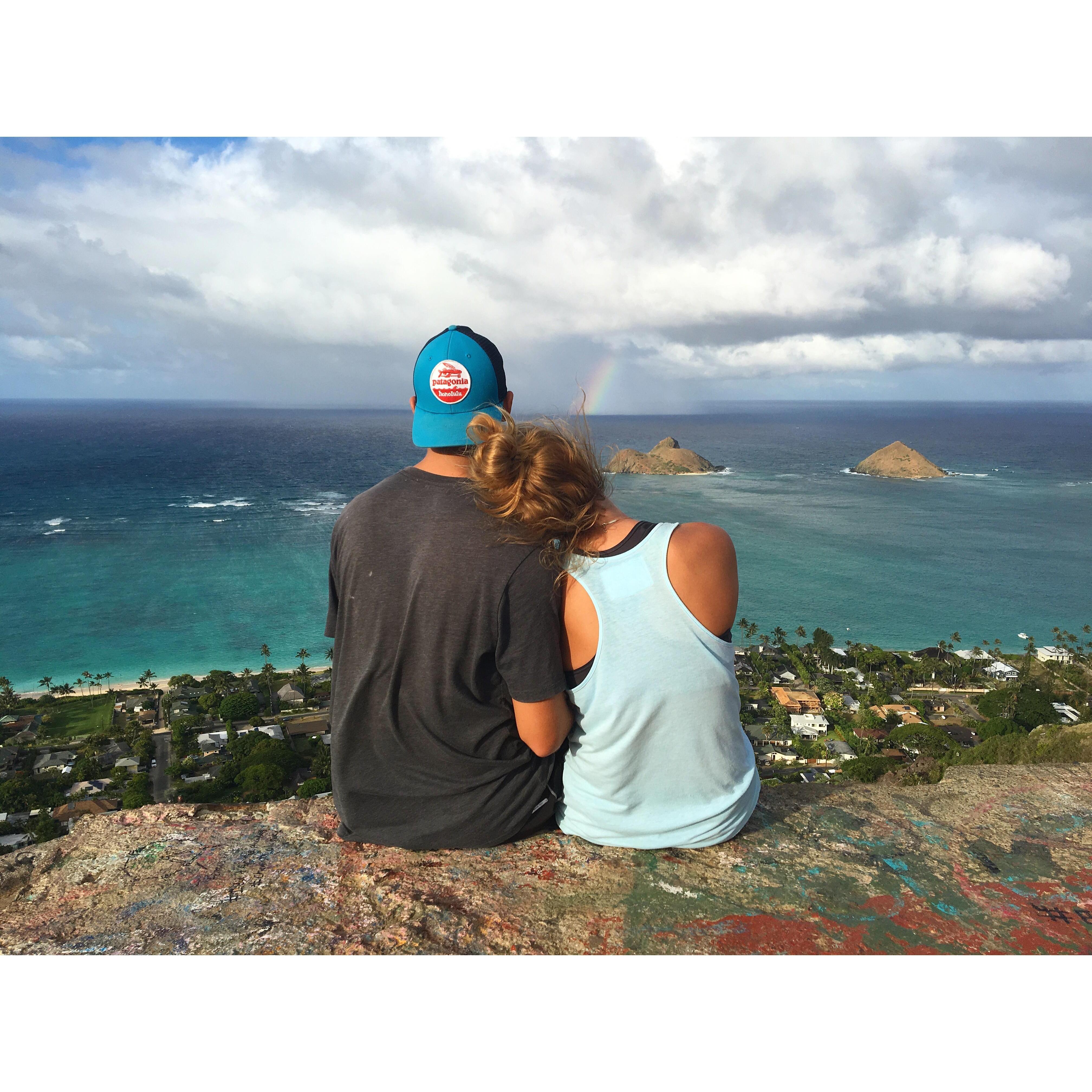 pillbox hike for carlie's first trip out to hawaii.