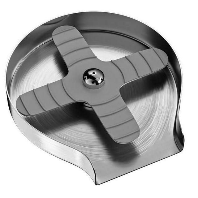 Fixtur Stainless Steel Glass Rinser for Kitchen Sink - Efficient and Easy to Use Bottle & Cup Washer for Sinks - Upgraded Leakproof Metal High Pressure Automatic Cleaner Attachment (Brushed Nickel)