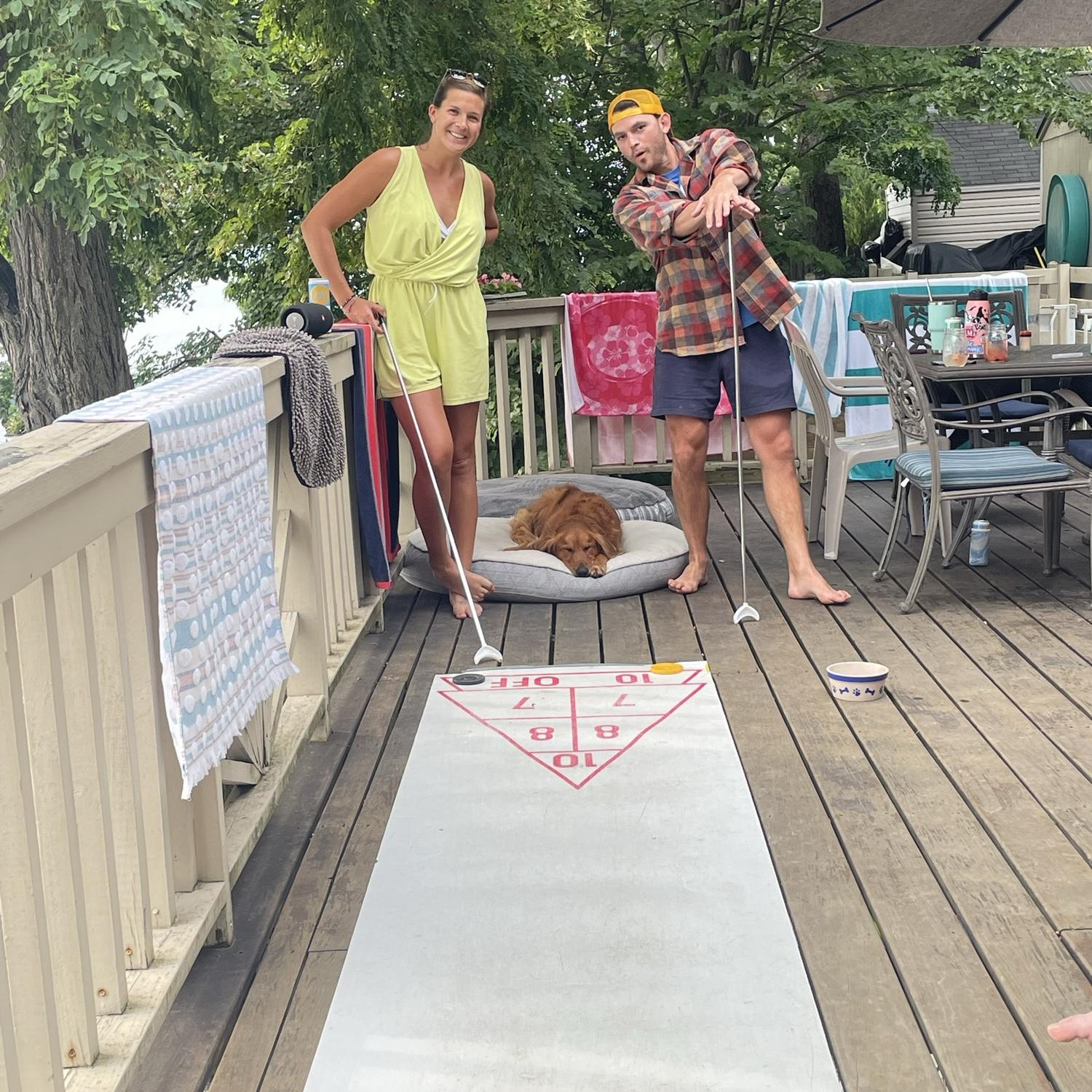 Shuffle board tournaments at Waneta
