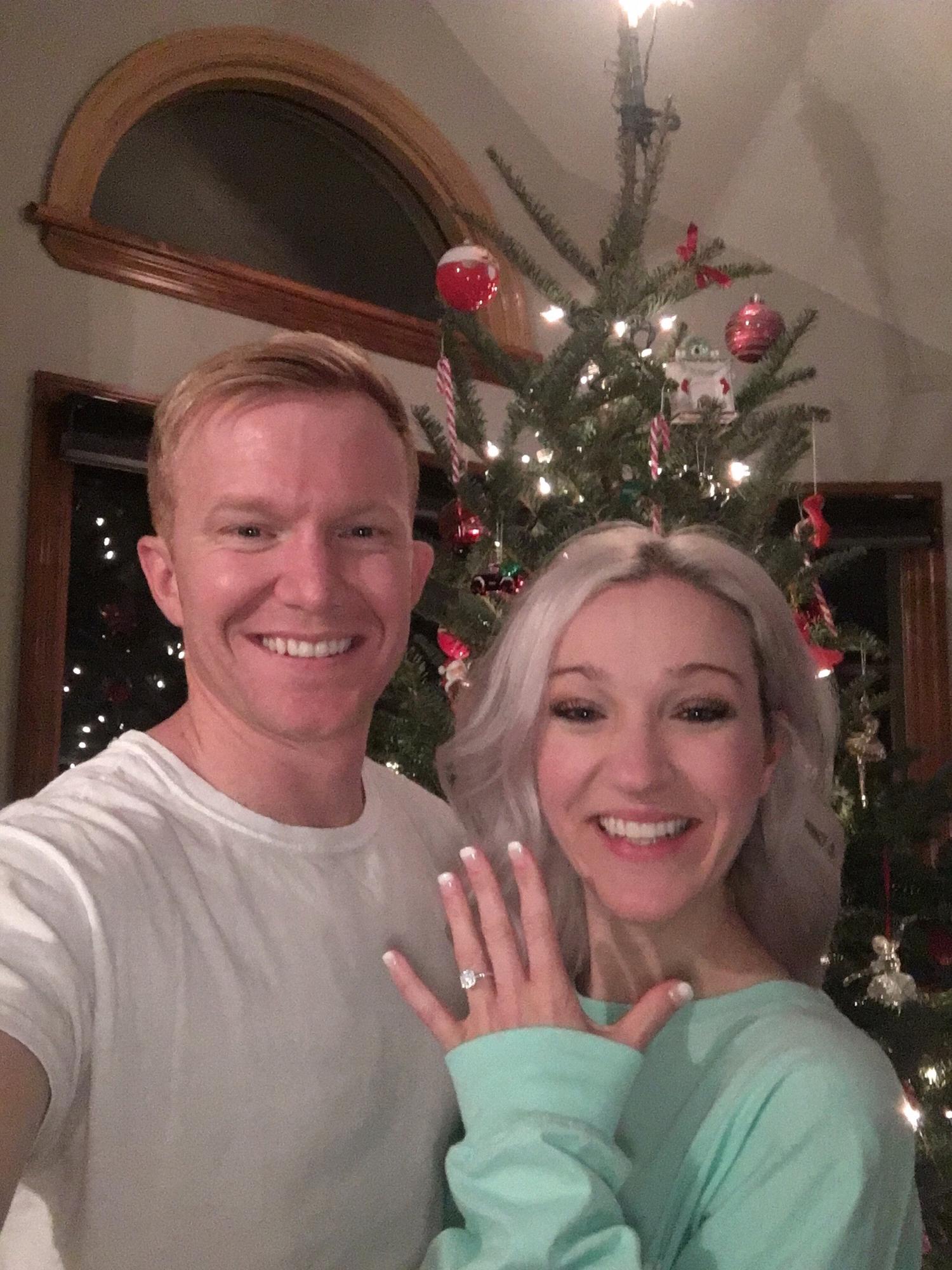 Right after he proposed on Christmas Eve 2018!