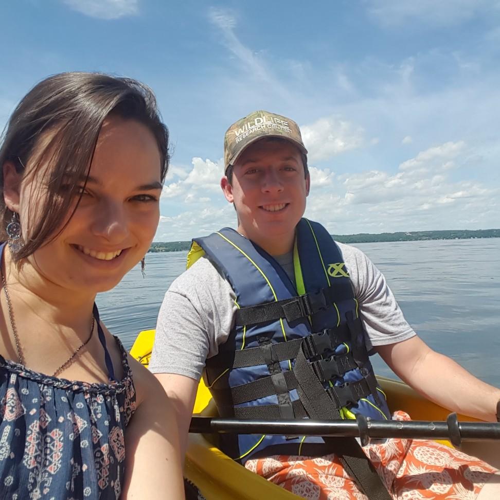 Kayaking on Seneca Lake for my birthday weekend