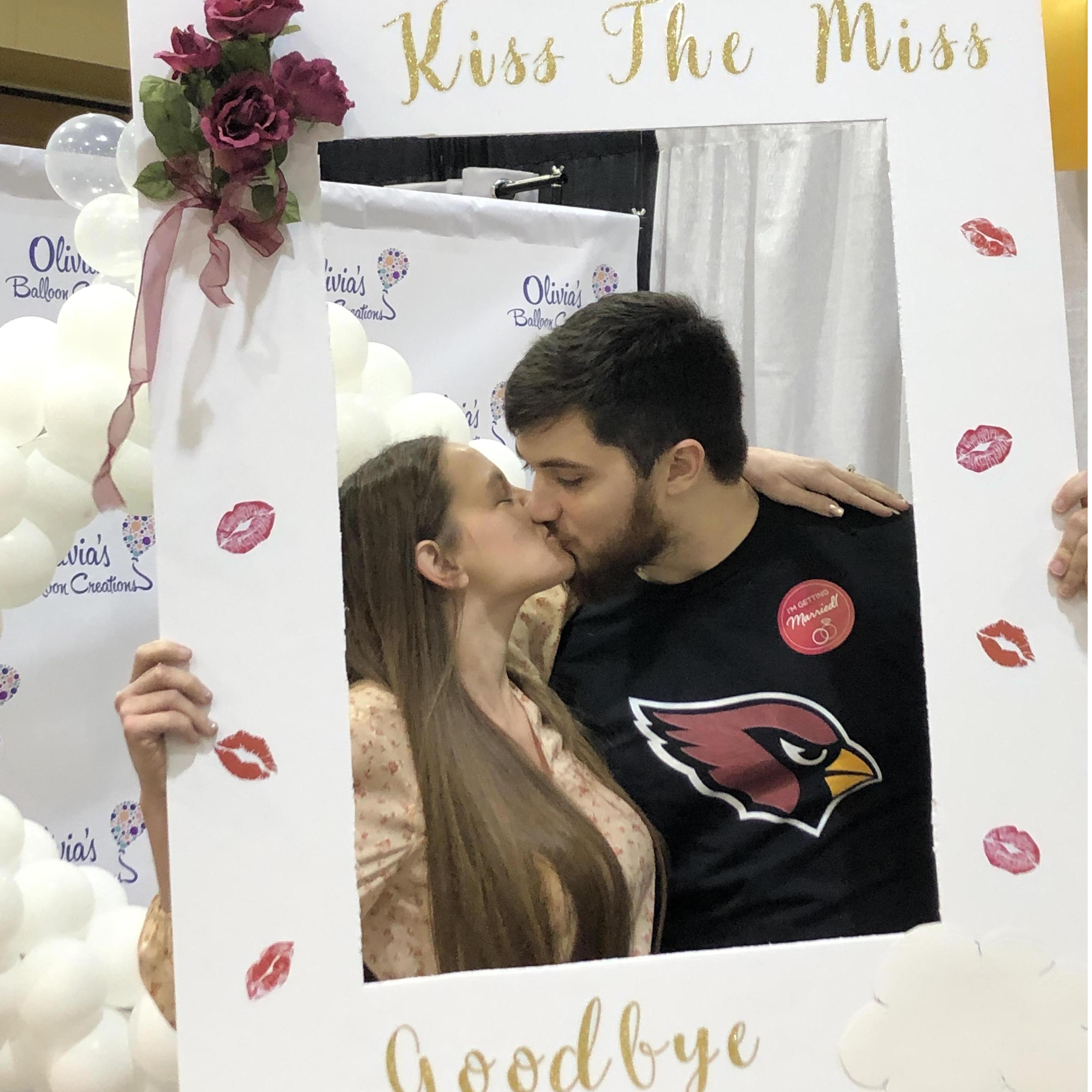 The Future Mr. & Mrs. Roberts at the Bridal Expo!!!!