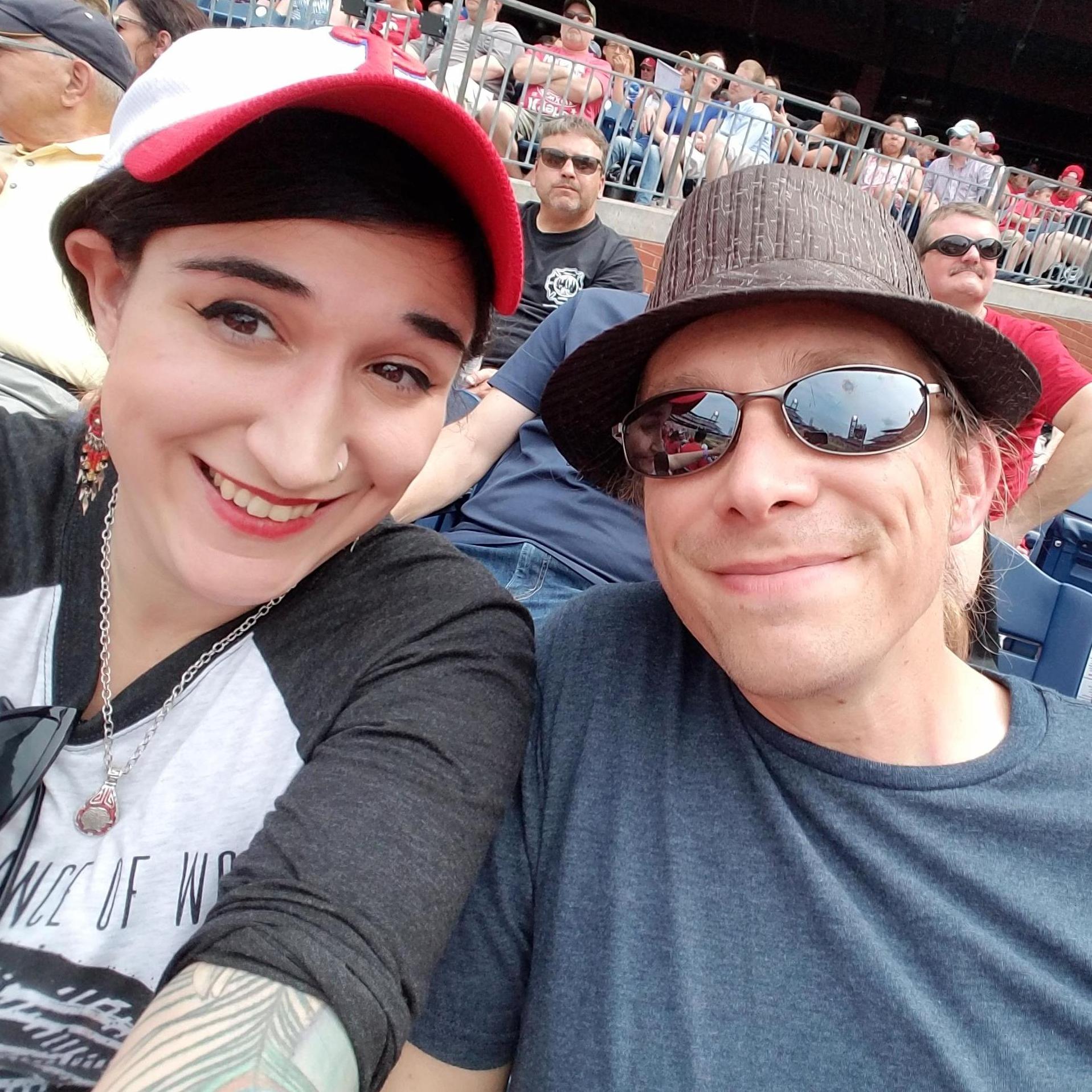 Our first Philadelphia Phillies baseball game together