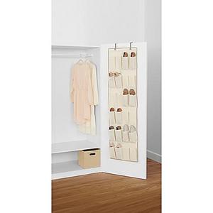 Real Simple® 24-Pocket Over-the-Door Shoe Organizer in Natural