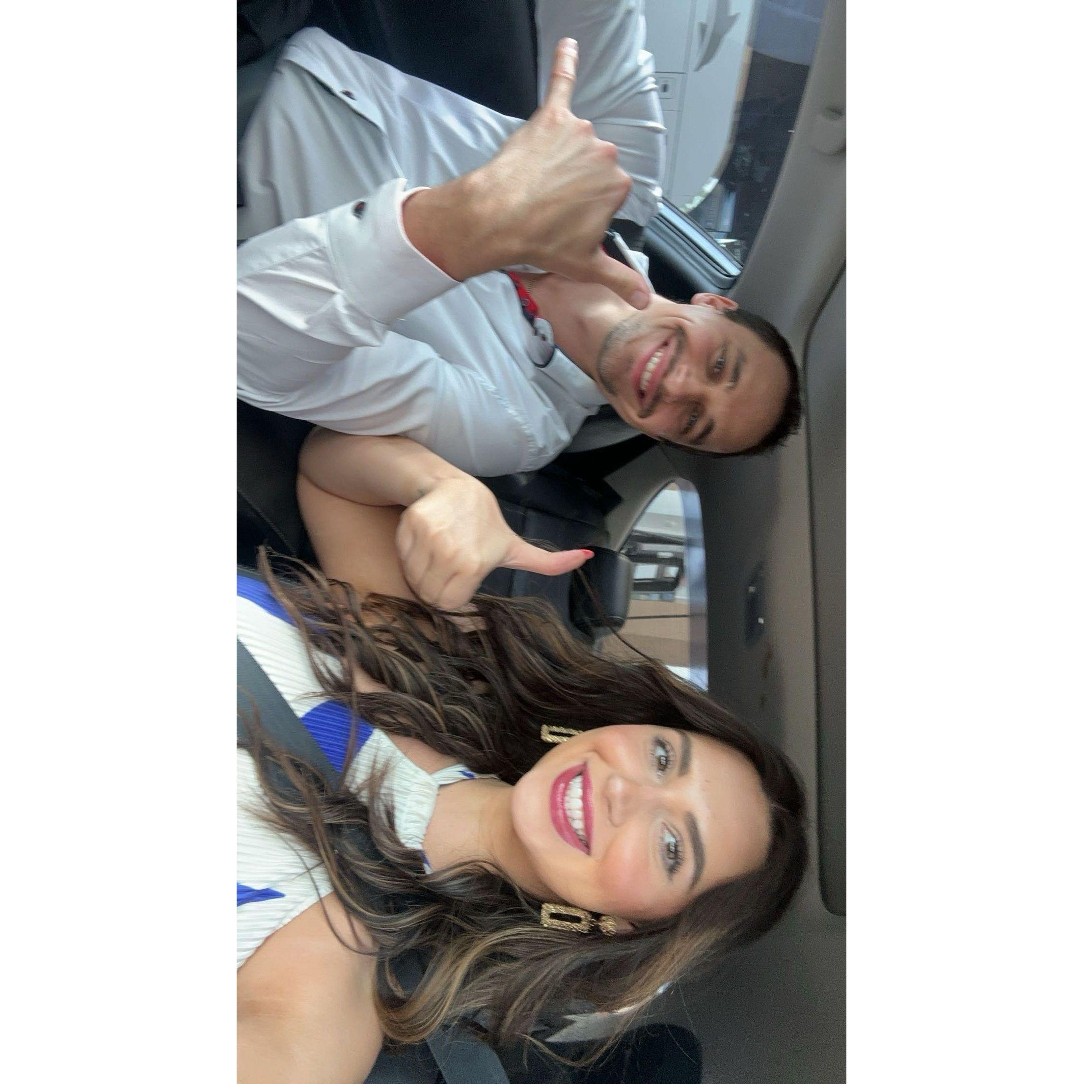 Yuriy taking me on a surprise date to see Hamilton, which was a dream of mine since I was 14