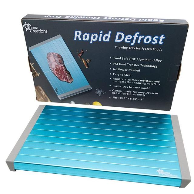 Rapid Defrost Thawing Tray for Frozen Foods | Defrosting Plate Board | Food Defrosting Tray Thawing Plate | Defrosting Tray Defrost Meat or Frozen Food | Defrosting Tray for Frozen Foods Large