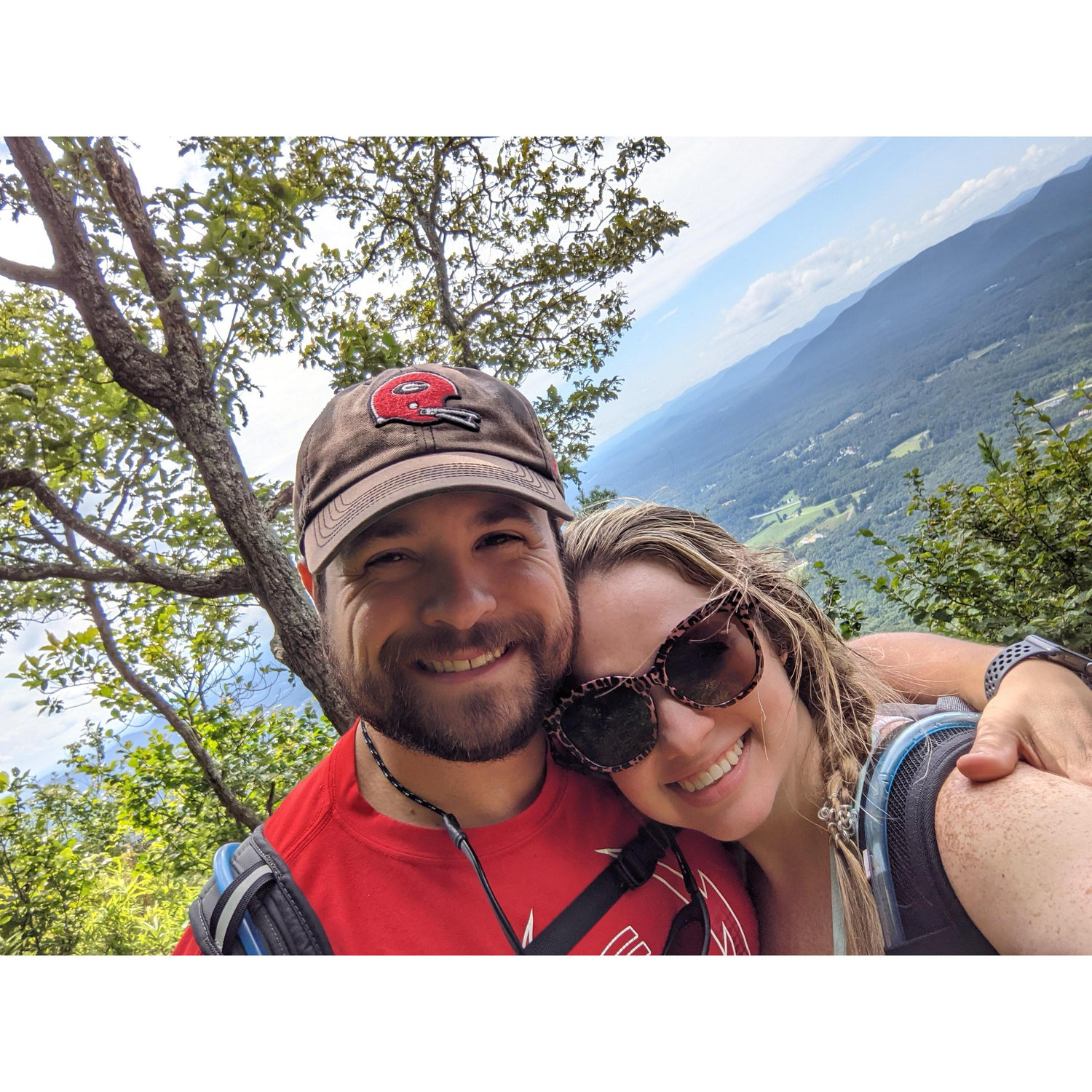 After hiking to the top of Mount Yonah. This day we had a long conversation about getting married - two and a half months later...Paul proposed!