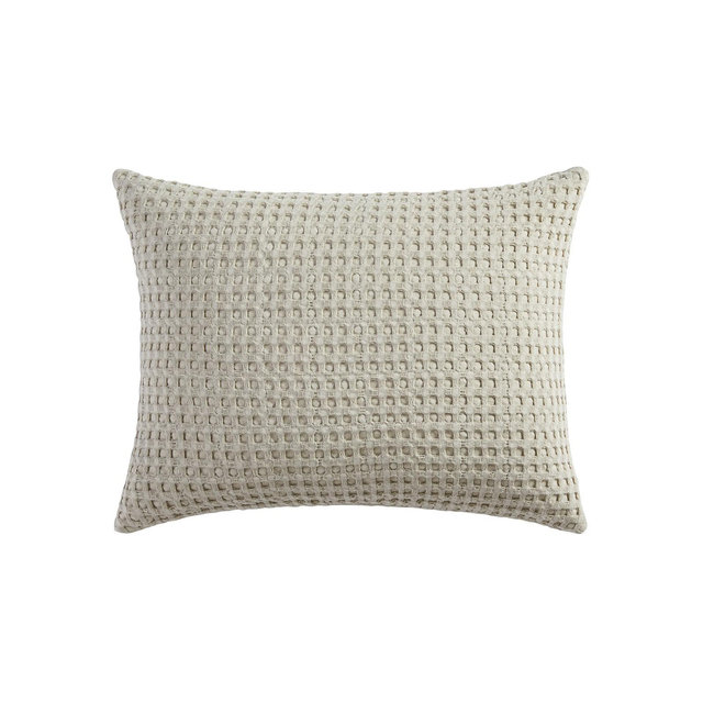 Levtex Mills Waffle Textured Decorative Pillow, 14" x 18"