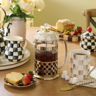 Mocha Check French Press