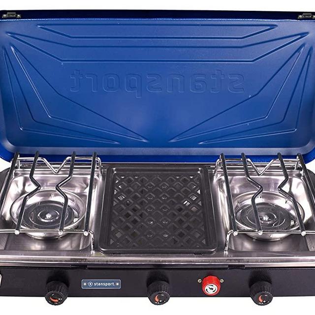 Stansport Outfitter Series Propane Camp Stove for Camping and Outdoor Cooking