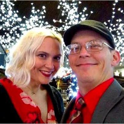 We spend every anniversary at Russell''s and always take a picture in front of the lighted trees!! This was our last anniversary celebrated before saying our I do's!!