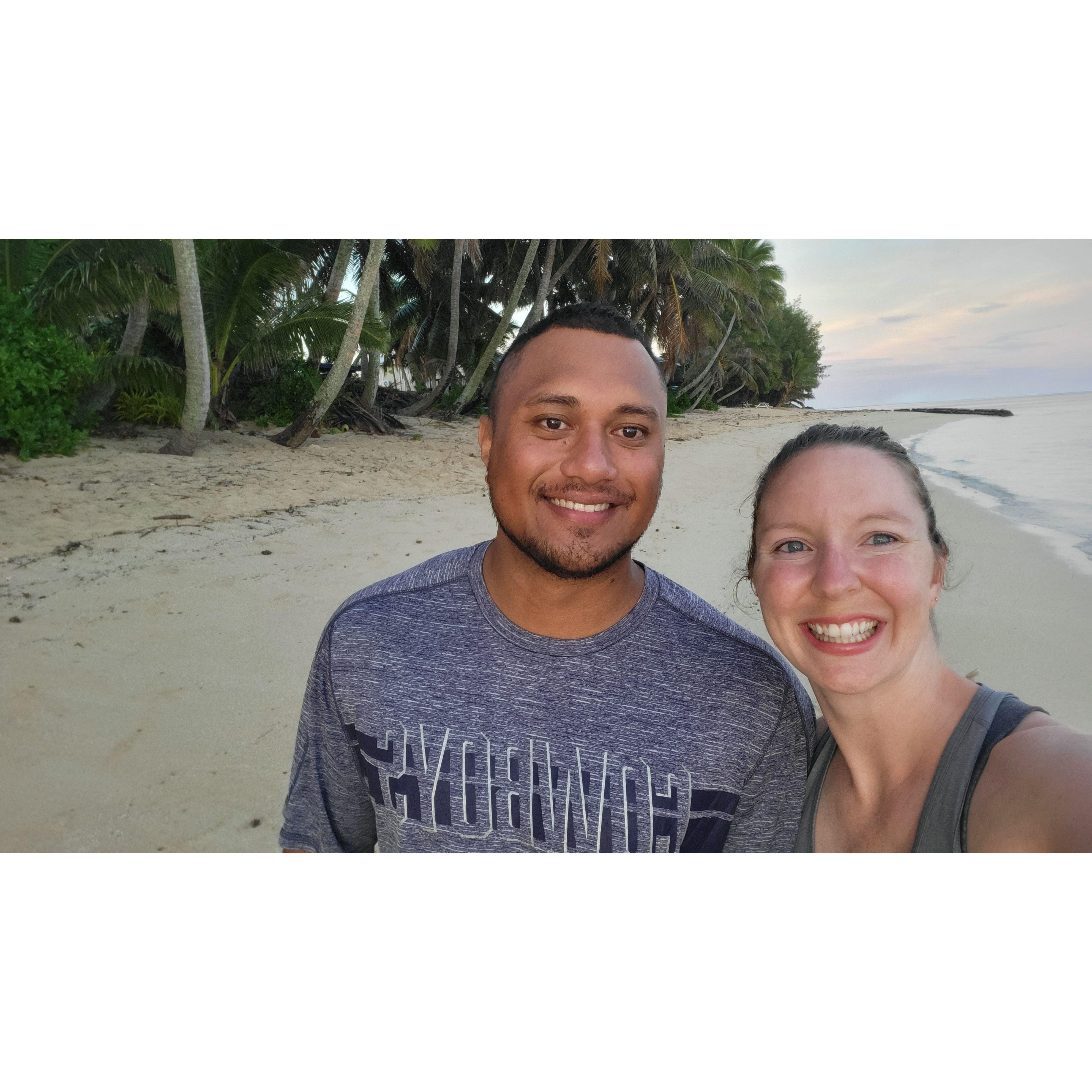 A morning walk on the beach!