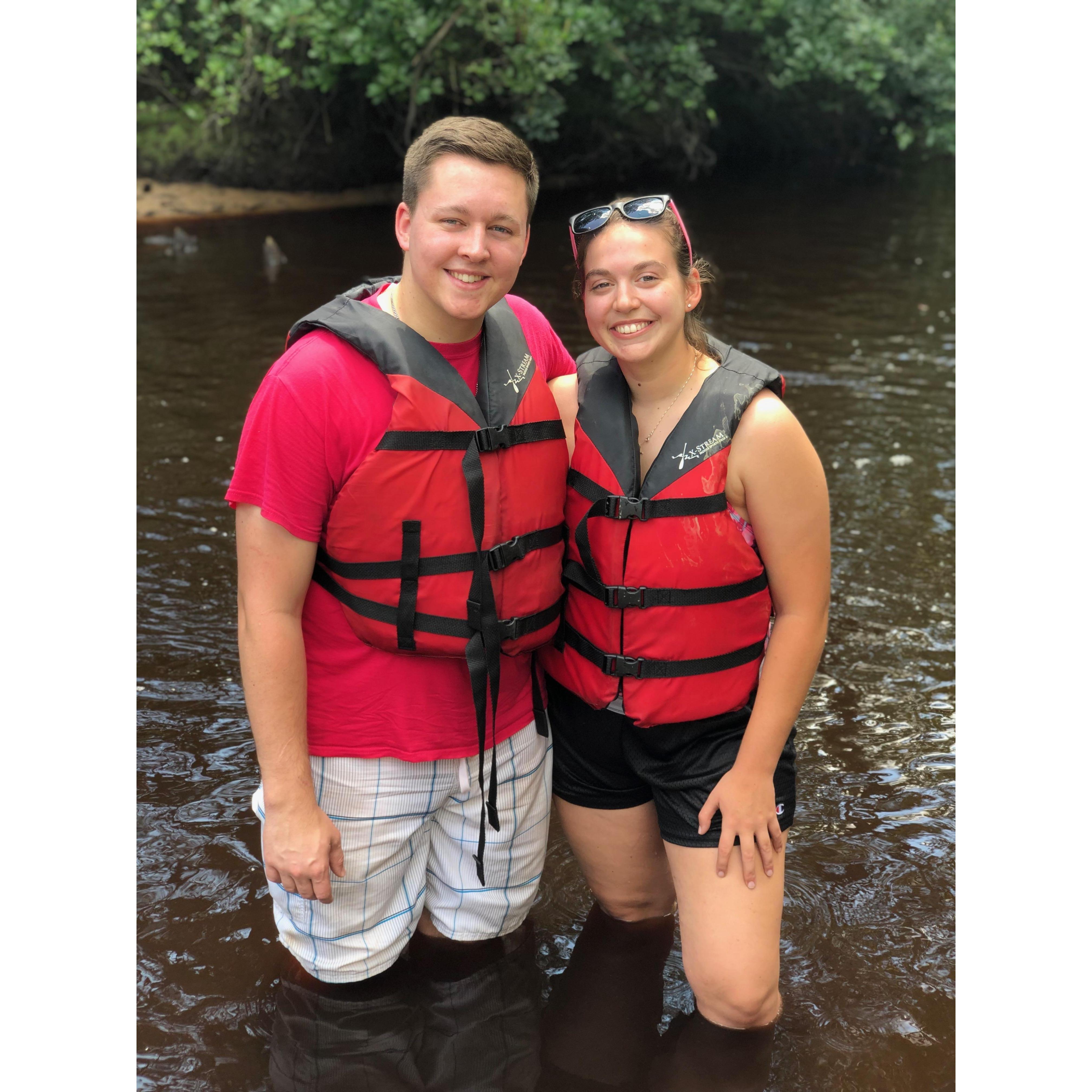 Canoeing with Ben's family in NJ... where Ben flipped our canoe 1 minute into our journey.