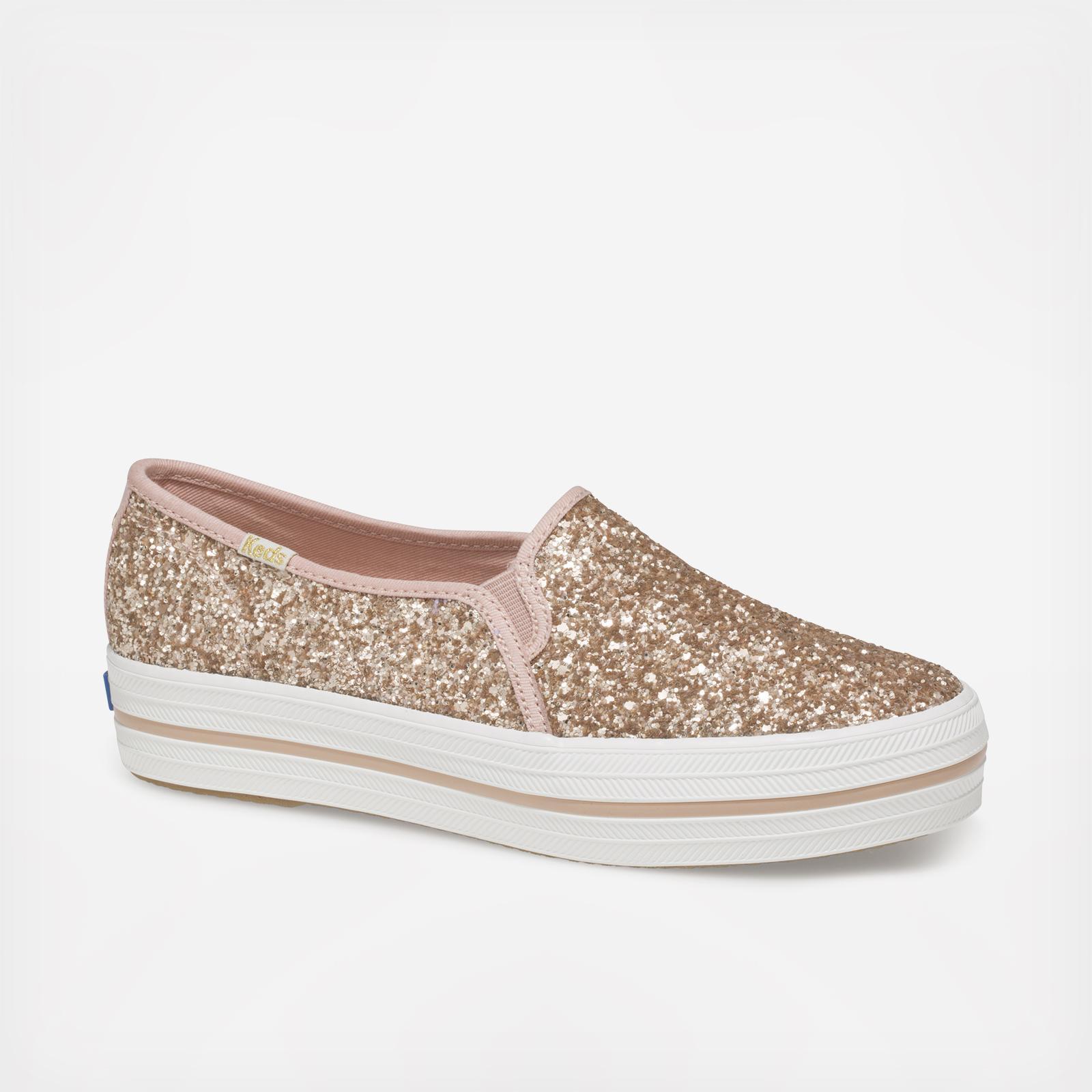 keds kate spade triple decker glitter