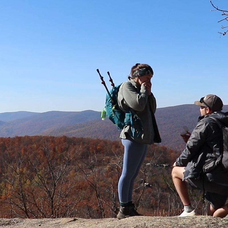 Shenandoah Ntl Park, when we got engaged!
