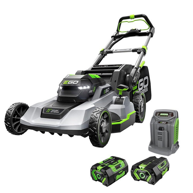 EGO POWER+ Electic Lawn Mower, Self-Propelled Cordless with Touch Drive, Includes 56V 6.0Ah Battery, 4.0Ah Battery and Rapid Charger - LM2123SP-2