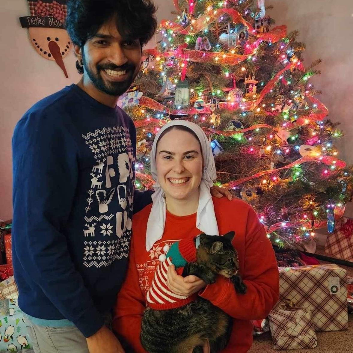 Our first Winter Solstice together (Pippy pictured).