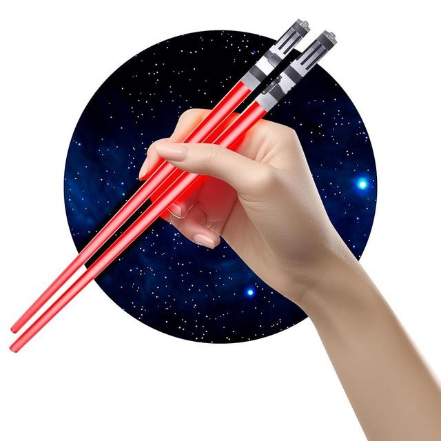 Lightsaber Chopsticks Light Up, Star Wars Chopsticks Light Up, Mini Light Saber Chopstick for Adults Cool Chopstick, Light Saber Chop Sticks Led chop stick Jedi Chop sticks 1 Pair Darth Red
