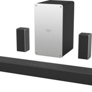 VIZIO - 2.1-Channel Soundbar System with 5-1/4" Wireless Subwoofer and Digital Amplifier - Black/Silver