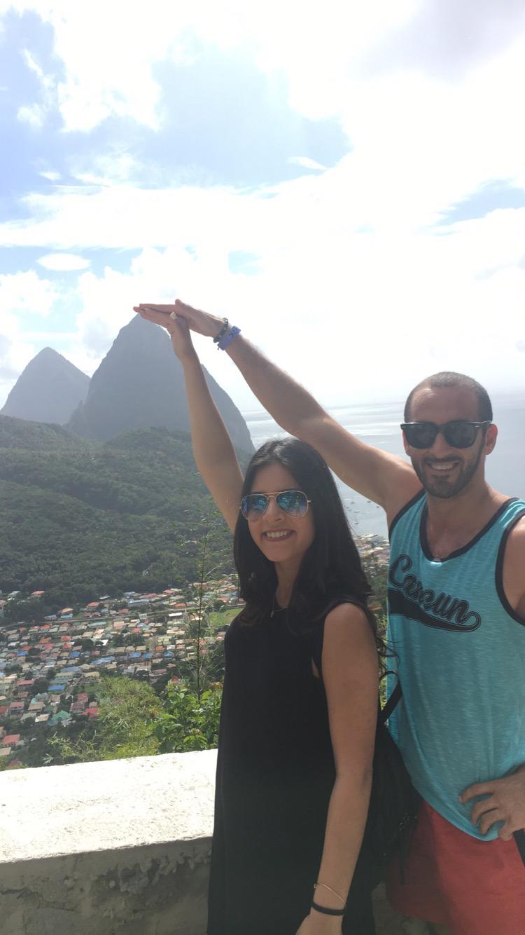 The Pitons in St. Lucia!